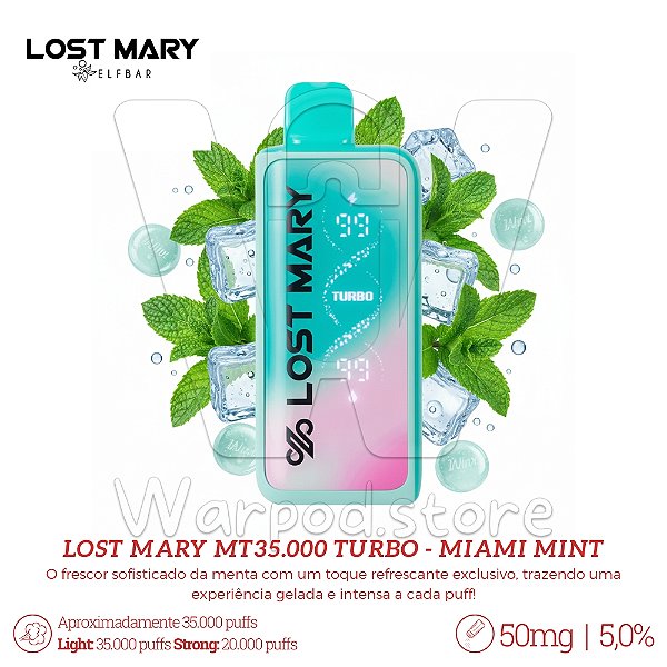 Pod Desc Lost Mary MT35.000 Turbo - Miami Mint