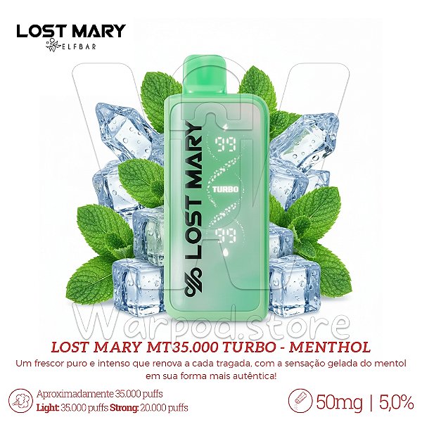Pod Desc Lost Mary MT35.000 Turbo - Menthol