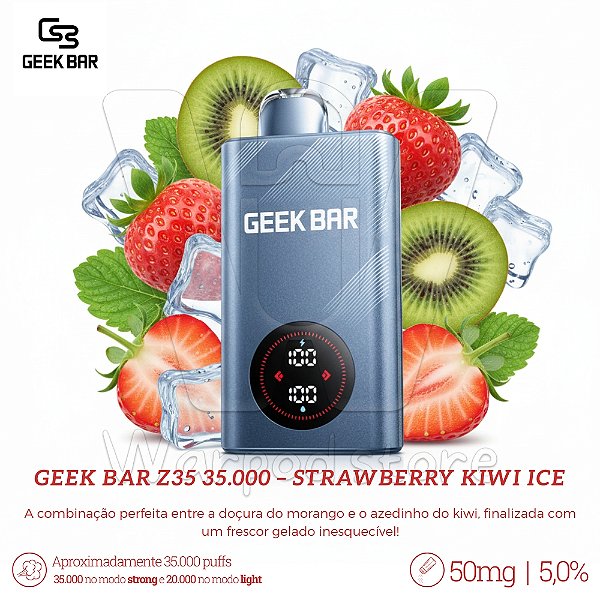 Pod Desc Geek Bar Z35.000 - Strawberry Kiwi Ice