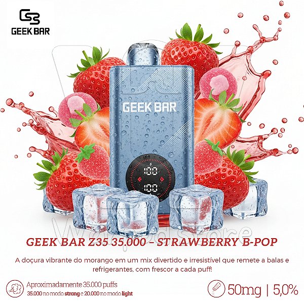Pod Desc Geek Bar Z35.000 - Strawberry B-Pop