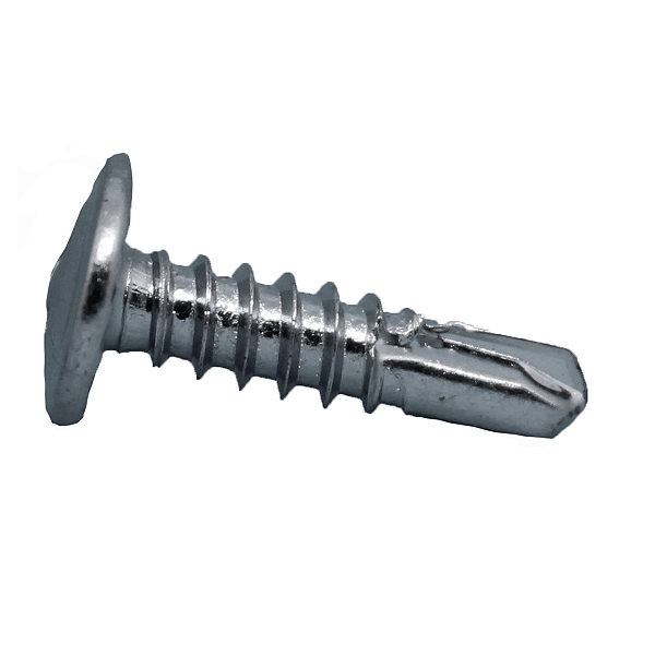 Parafuso 4,2 x 13mm Flangeado Cromado Ponta Broncante - Pacote com 100 Unidades