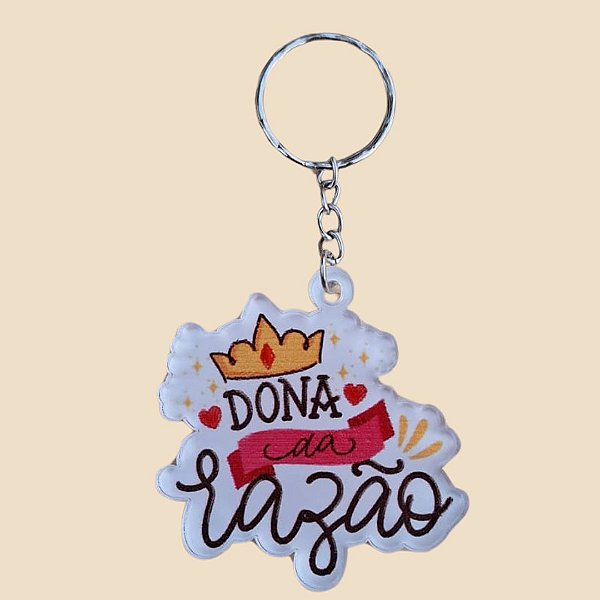 Chaveiros em acrílico personalizados