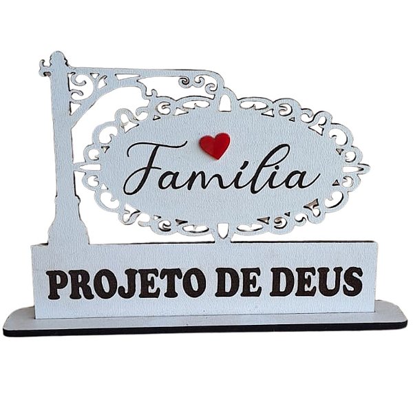 Placa Família Projeto de Deus