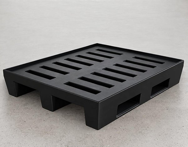 PALLET PLÁSTICO ROTO COM BORDA 1000X1200
