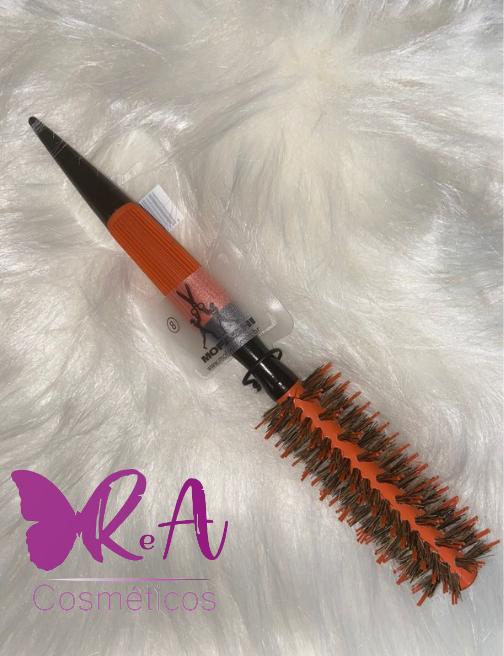Escova Cerâmica Cerdas Mistas de Javali Laranja MOFASHI