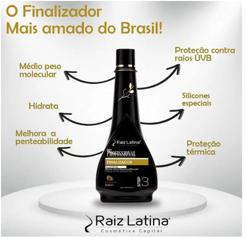 Creme Silicone Finalizador Raiz Latina 500 ml