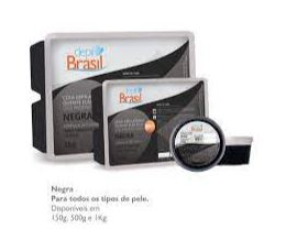 Cera Depilatória Quente Elástica Negra Depil Brasil 500g