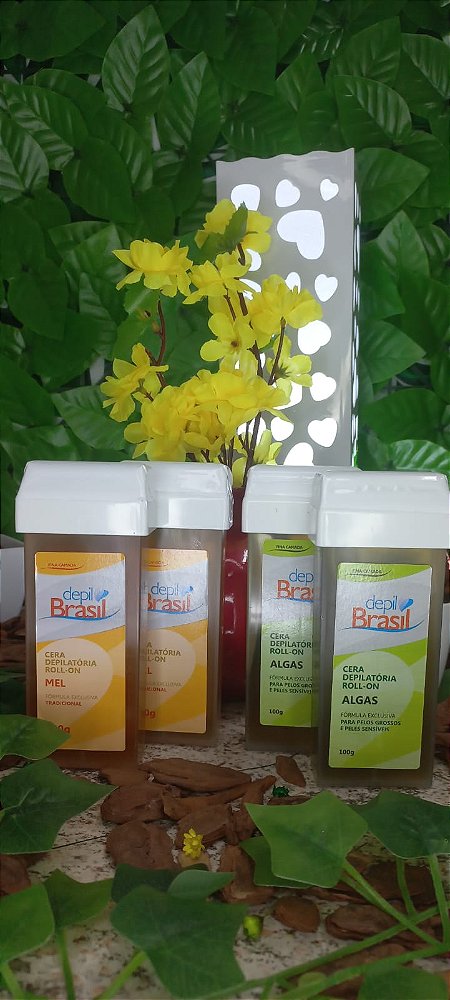 Cera Depilatória Roll-on  DepilBrasil Mel 100g