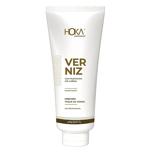 MÁSCARA BRILHO INTENSO TOQUE DE VERNIZ HOME REPARAÇÃO CAPILAR 470G HOKA PROFESSIONAL
