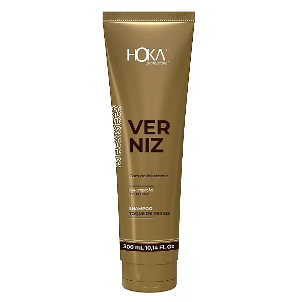 SHAMPOO NUTRIÇÃO BRILHO INTENSO SMOOTHING VERNIZ 300ML HOKA PROFESSIONAL
