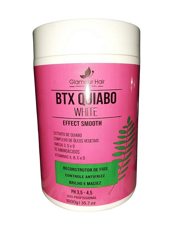 GLAMOUR  HAIR PROFESSIONAL Btx Capilar Redutor De Volume Quiabo White 1kg