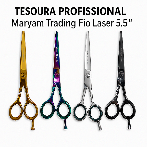 Tesoura Profissional Maryam Trading Fio Laser 5.5"