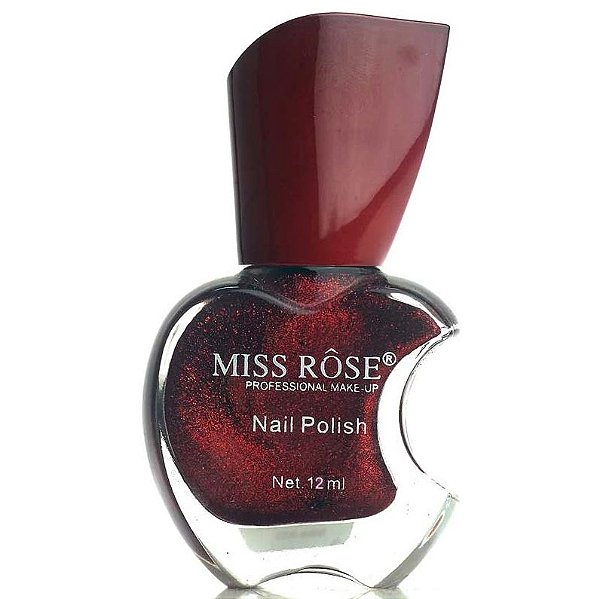Esmalte Miss Rôse Maçã – Cor A602 – Perolado 12ml