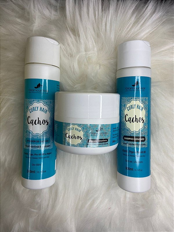 Kit Curly Hair Cachos – Glamour Hair 3 passos