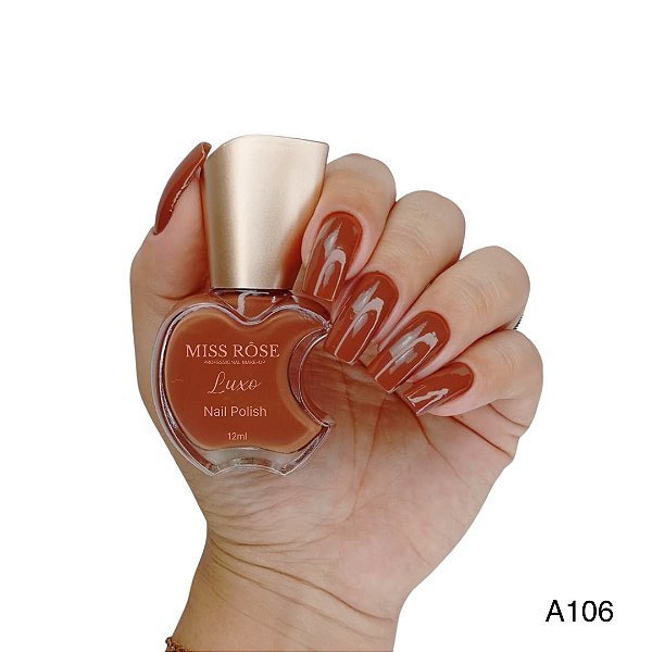 Lançamento Esmalte Cremoso Miss Rôse Coleção Luxo  A106 12ml