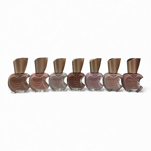 Lançamento Esmaltes Cremosos Miss Rôse Coleção Luxo 7 Cores 12ml