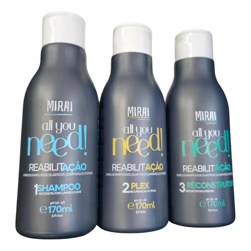 Kit Reabilitação Mirai 3 Passos 170Ml