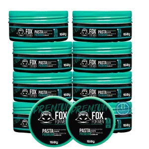 10 Unidades De Pasta Modeladora Brilho Premium 150g - Fox For Men
