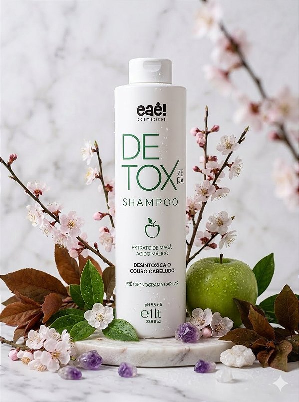 Detox Capilar Shampoo Eae Extrato De Maçã 1000ml Purificado