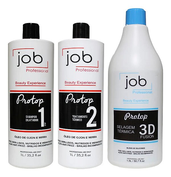 Job Hair Kit Escova Progressiva + Selagem Protop 3,5 Litros