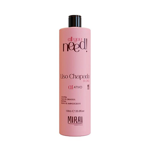 Ativo Liso Chapado Blond 1L - Mirai Cosméticos