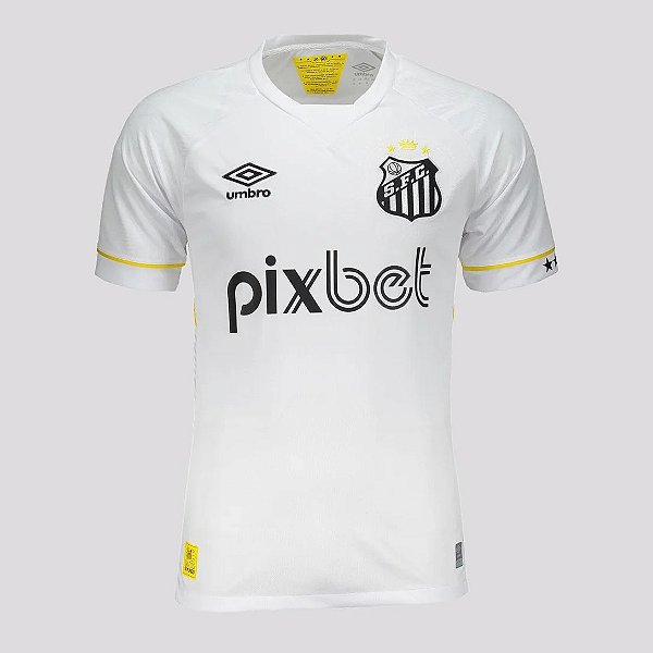 Camisa Masculina Umbro Santos Oficial 1 2023 (Classic S/N)