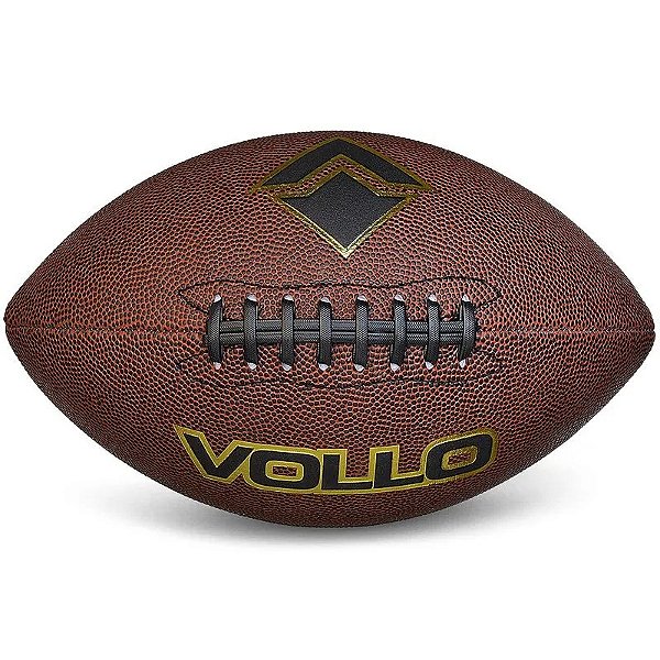 Bola de Futebol Americano Vollo Tamanho Oficial 9 Marrom
