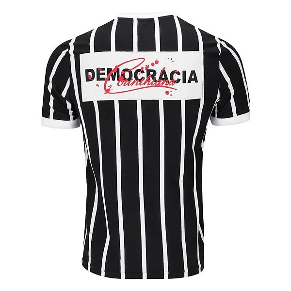 CAMISETA  COIMBRA LICENCIADA CORINTHIANS RETRÔ DEMOCRACIA MASCULINA