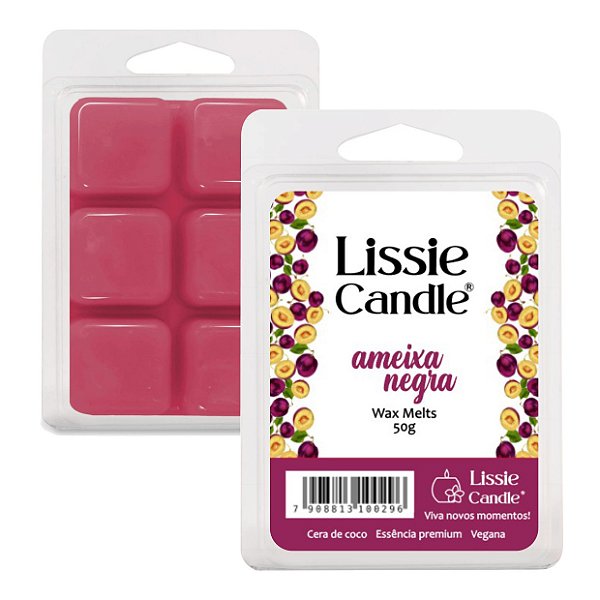 Wax Melts Ameixa Negra 50g - Pastilha Aromática Perfumada Tablete