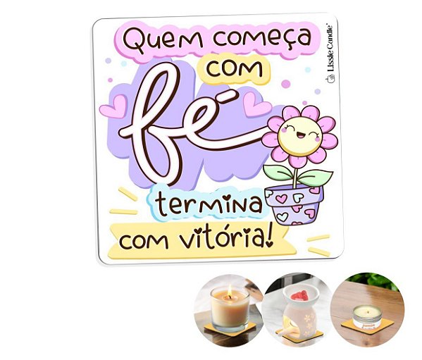 Porta copo Vela aromática Rechaud protetor de superfície - modelo 05