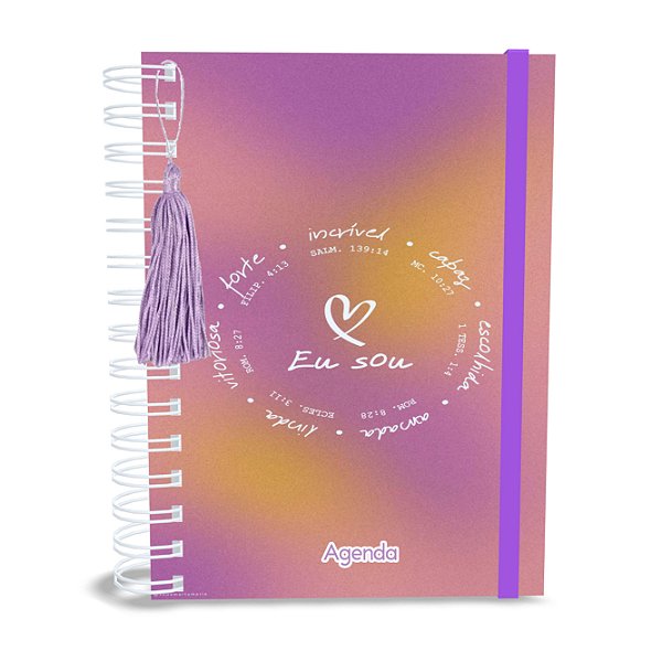 Agenda Gospel Papers Cristã, 1 Versículo por Dia, Capa Dura, Bolso Candurú