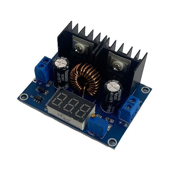Regulador de Tensão Step Down Xl4016 4 40v 8a com Display Voltímetro
