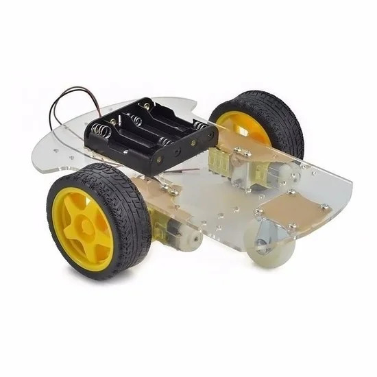 Kit Chassi Duas Rodas Smart Carro Robô Para Projeto Arduino