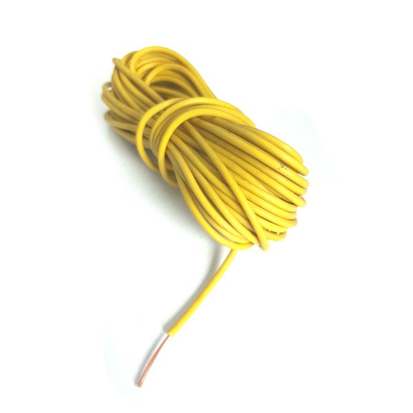 Fio Cabinho Flexível Cobre 1mm - Amarelo