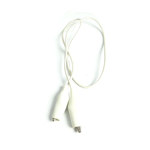Fio Cabinho Com Garra Jacaré - Branco