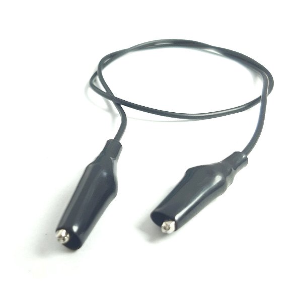 Fio Cabinho Com Garra Jacaré - Preto