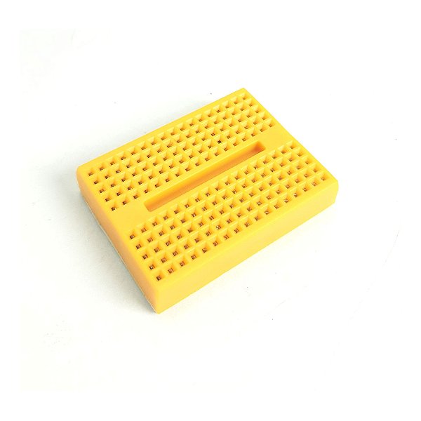 Mini Protoboard 170 pontos Amarelo