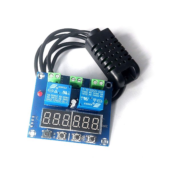 Termostato Digital XH-M452 - Controlador de Temperatura e Umidade Chocadeira