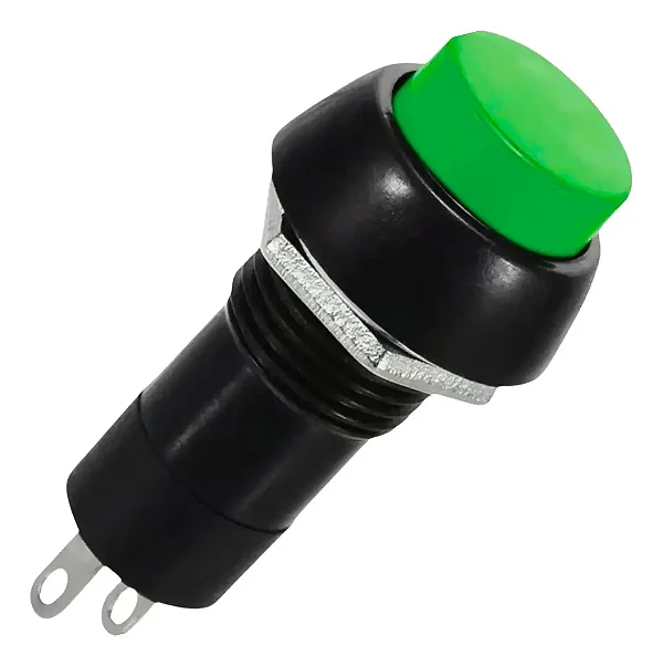 CHAVE TACTIL PBS-11B 2T 12mm SEM TRAVA - VERDE