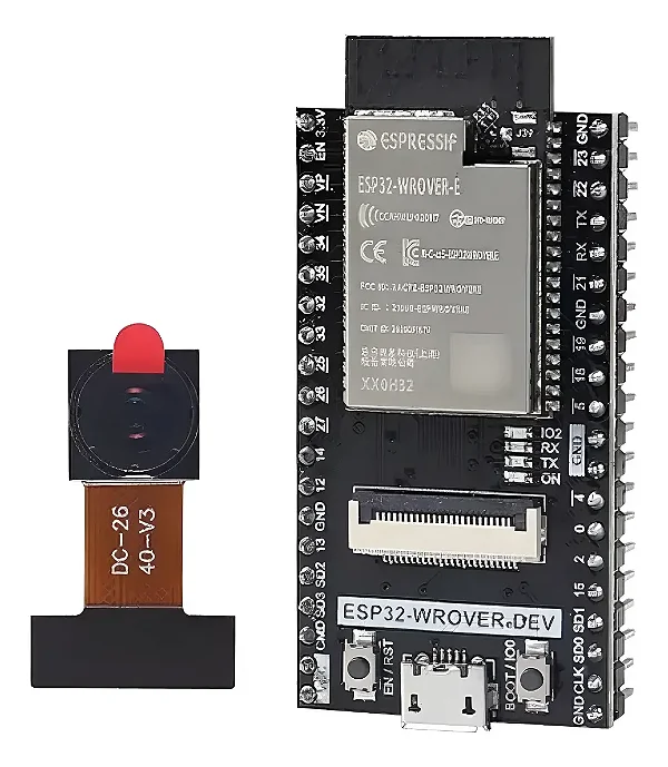 MODULO ESP32 WROVER-DEV COM CAMERA OV2640 - 40 PINOS