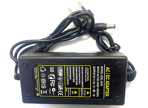 Fonte de Alimentacao 5vdc 5a -  plug p4 bivolt 110-240vac