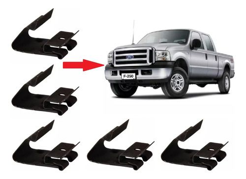 Presilha Grampo Da Grade F250 / Ranger Original 5 Unidades