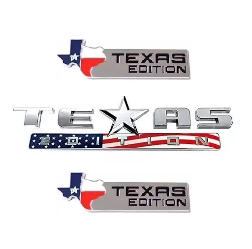 Kit Emblemas Texas Edition Americano Ford F250 Ranger Dodge Ram