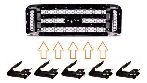 Kit 5 Presilha Da Grade Do Radiador F250 Ranger Original N808307S100