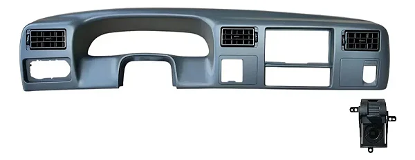 Moldura Painel F250 F350 F4000 4x4 Nova Com Furação Para Tomada 12v Modelo Original