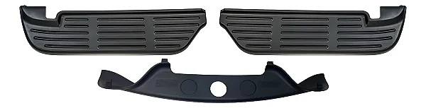 Pisante Parachoque Traseiro F250 Kit Original 1998 A 2011 Preto