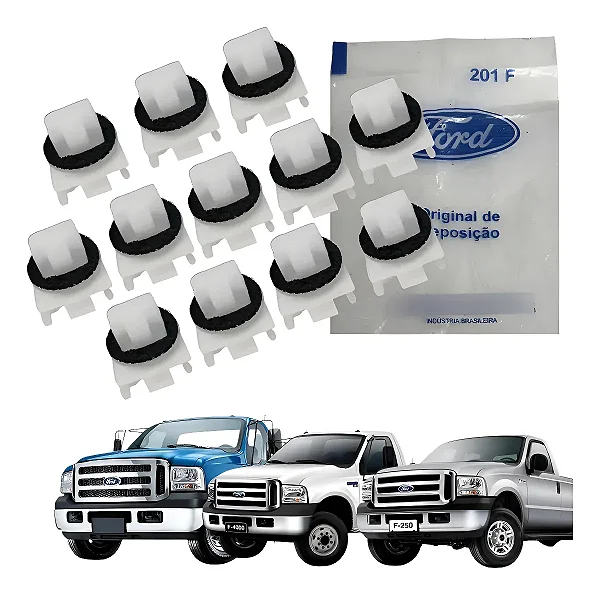 Kit 12 Presilha Fixação Churrasqueira Ford F250/350/4000