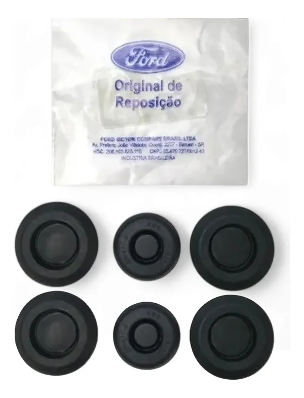 Kit 6 Borrachas Tampao Interno Retrovisor F250 F350 F4000