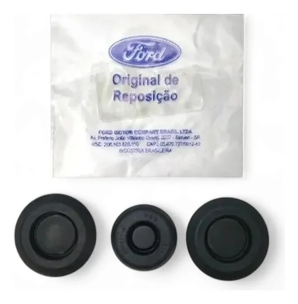 Kit 3 Borrachas Tampão Interno Retrovisor F250 F350 F4000