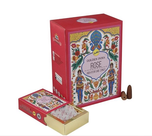 Rosas - Incenso Cascata Golden India